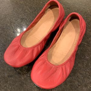 Like new Tieks, size 8 in red.